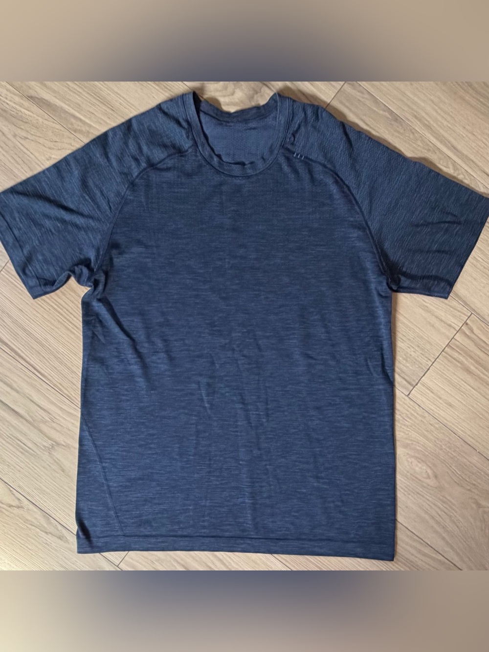 Lululemon x Flywheel Men Metal Vent Tech Short Sleeve M Athletic Shirt Navy Blue